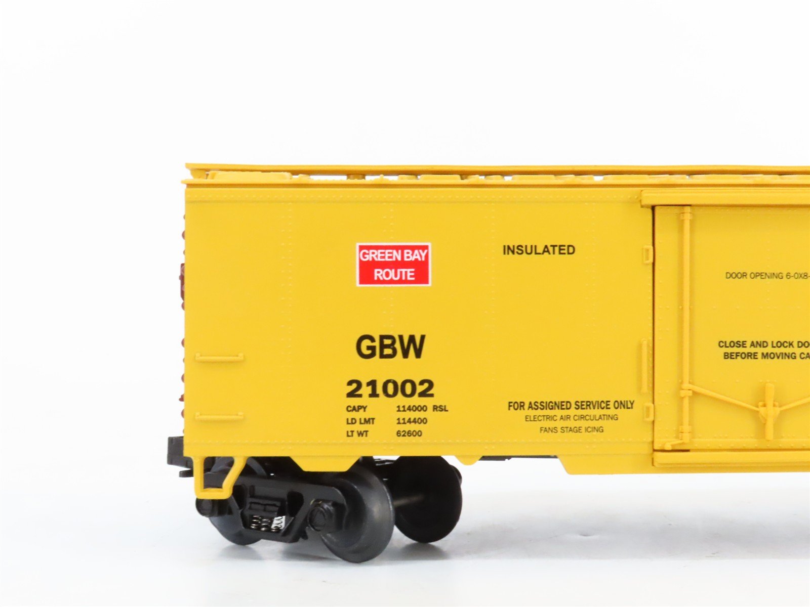 O Gauge 3-Rail MTH 20-94006 GBW Green Bay Route Steel Reefer #21002