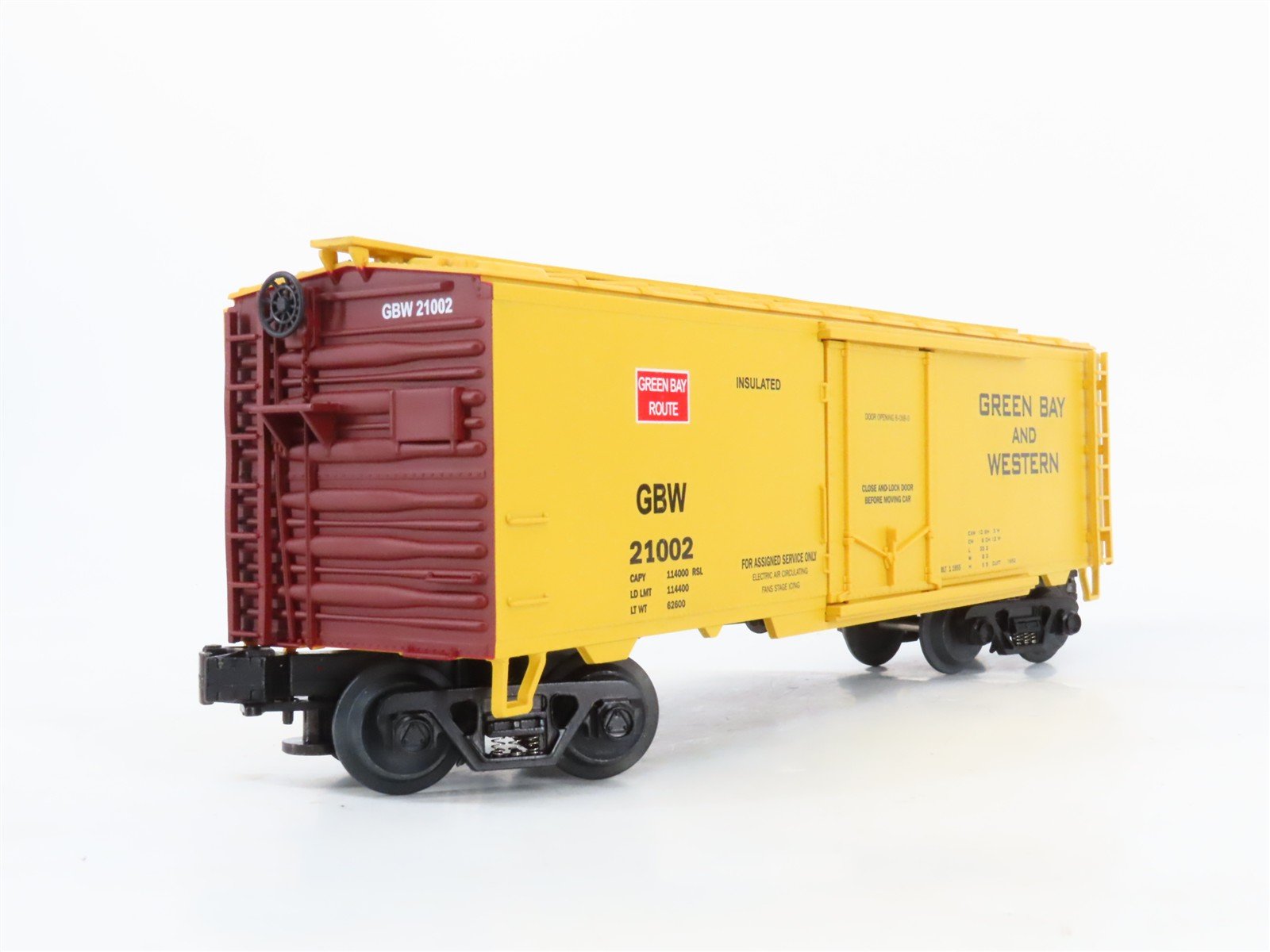 O Gauge 3-Rail MTH 20-94006 GBW Green Bay Route Steel Reefer #21002