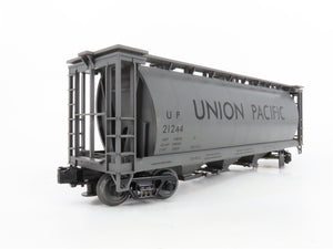 O Gauge 3-Rail MTH 20-97417 UP Union Pacific 3-Bay Cylindrical Hopper #21244