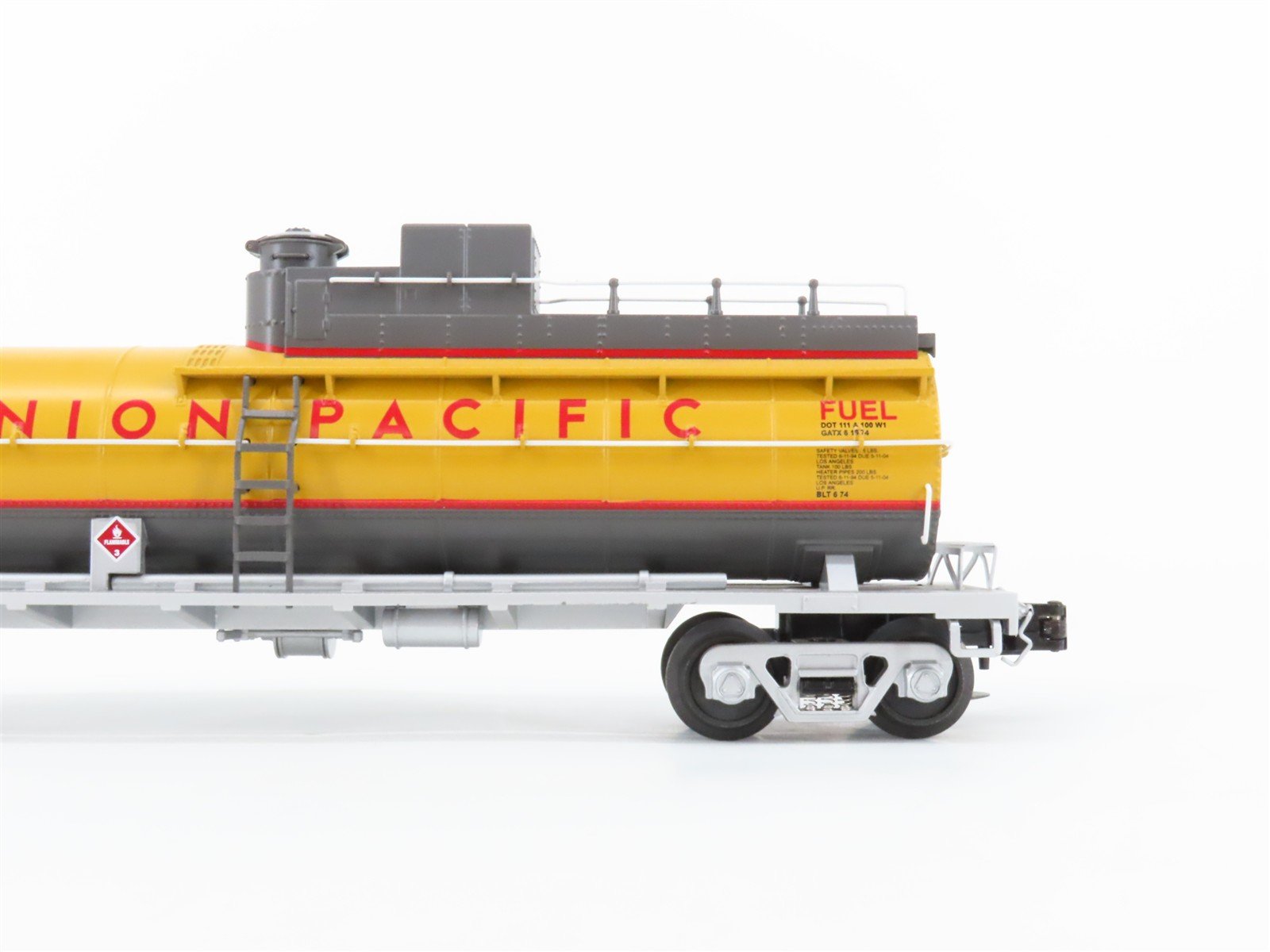 O Gauge 3-Rail MTH Die-Cast 20-96802 UPT Union Pacific Fuel Tank Car #4