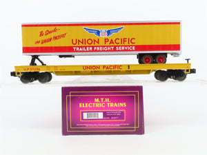 O Gauge 3-Rail MTH 20-98171 UP Union Pacific TOFC Flat Car #57256 w/ 48' Trailer