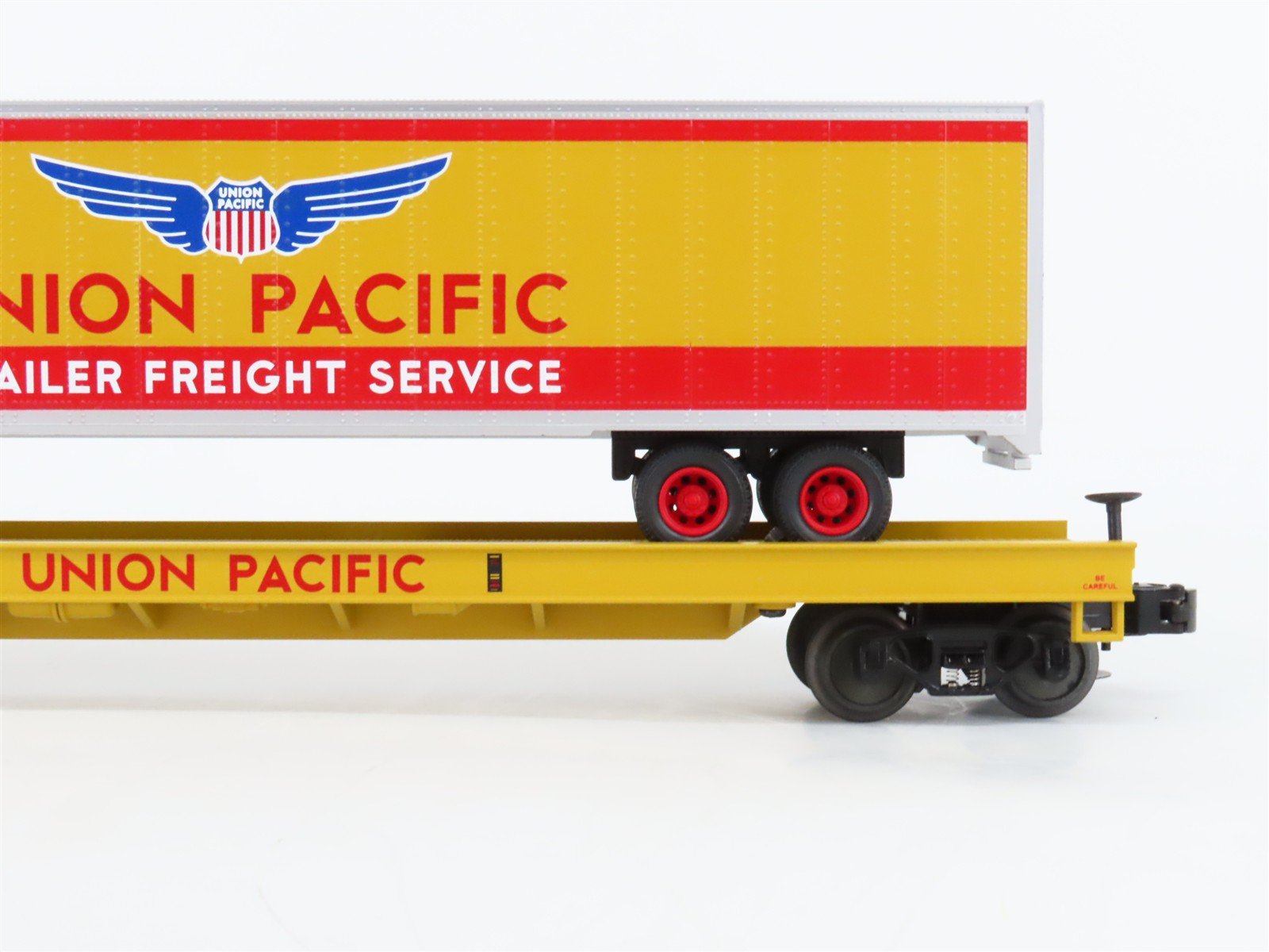 O Gauge 3-Rail MTH 20-98171 UP Union Pacific TOFC Flat Car #57256 w/ 48' Trailer
