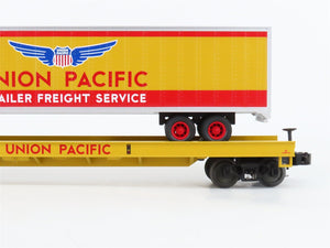O Gauge 3-Rail MTH 20-98171 UP Union Pacific TOFC Flat Car #57256 w/ 48' Trailer