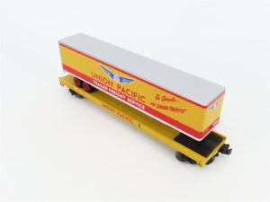 O Gauge 3-Rail MTH 20-98171 UP Union Pacific TOFC Flat Car #57256 w/ 48' Trailer
