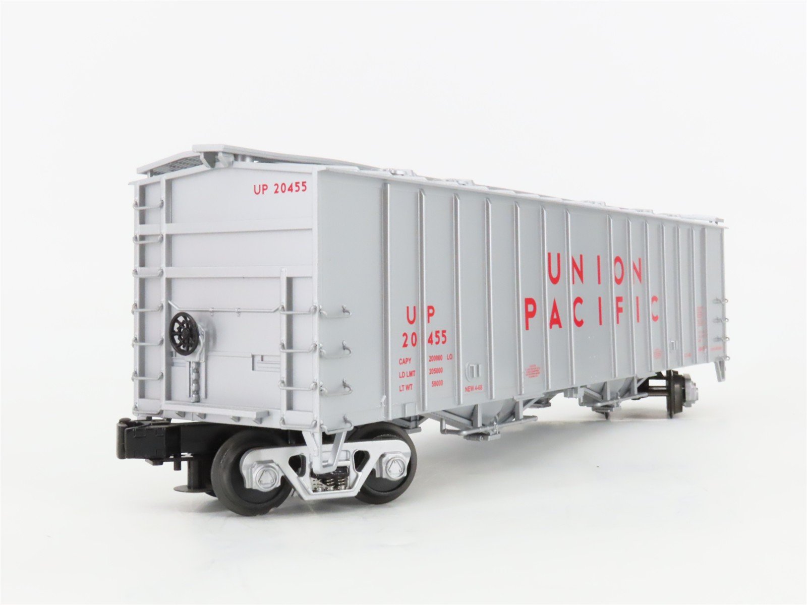 O Gauge 3-Rail MTH 20-97486 UP Union Pacific 50' 2-Bay Covered Hopper #20455