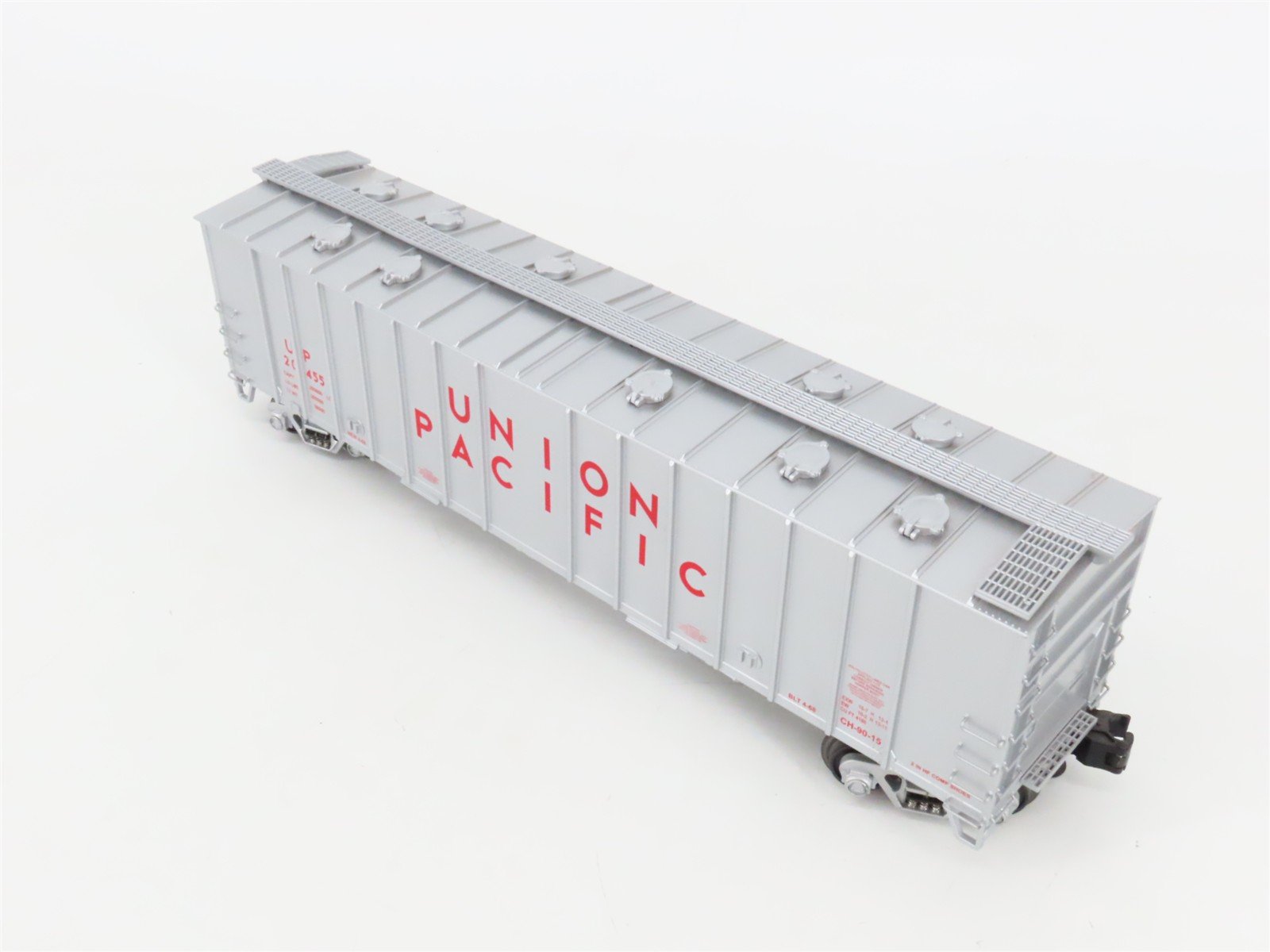 O Gauge 3-Rail MTH 20-97486 UP Union Pacific 50' 2-Bay Covered Hopper #20455