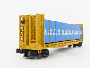 O Gauge 3-Rail MTH 20-98133 UP Union Pacific Bulkhead Flat Car #15082 w/ Load
