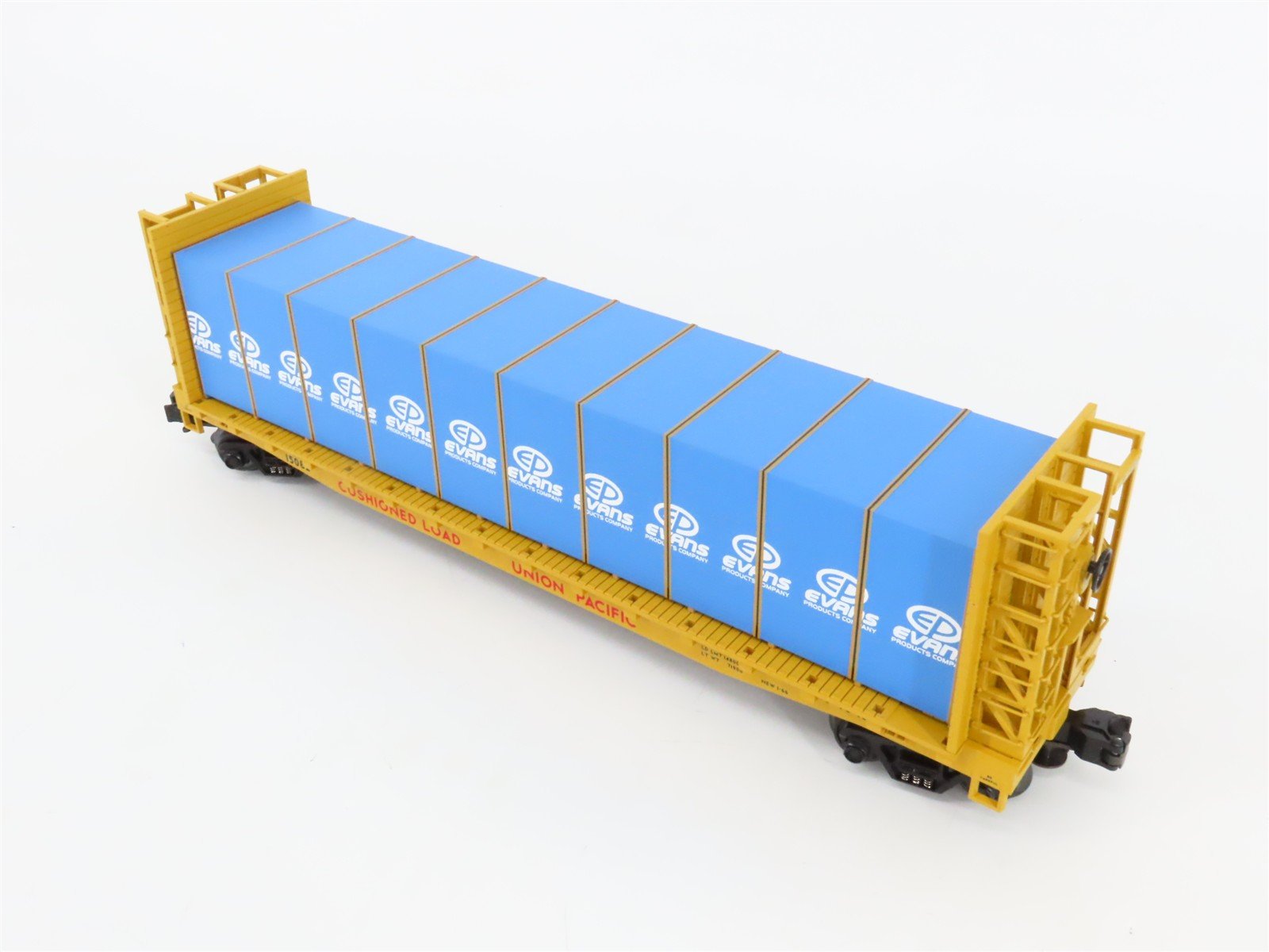 O Gauge 3-Rail MTH 20-98133 UP Union Pacific Bulkhead Flat Car #15082 w/ Load