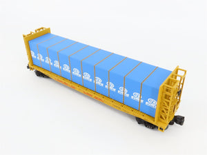 O Gauge 3-Rail MTH 20-98133 UP Union Pacific Bulkhead Flat Car #15082 w/ Load
