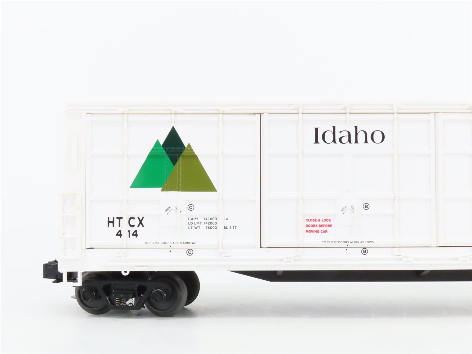 O Gauge 3-Rail MTH 20-93116 HTCX Idaho Forest 55' Thrall All-Door Box Car #414