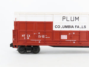 O Gauge 3-Rail MTH 20-93159 HTCX Plum Creek 55' Thrall All-Door Box Car #318