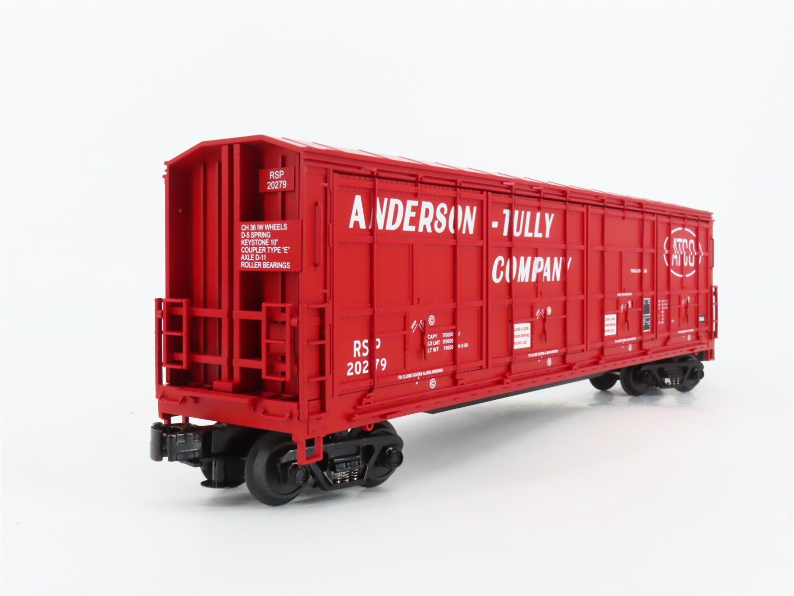 O Gauge 3-Rail MTH 20-93157 RSP Anderson-Tully 55' Thrall All-Door Box Car 20279