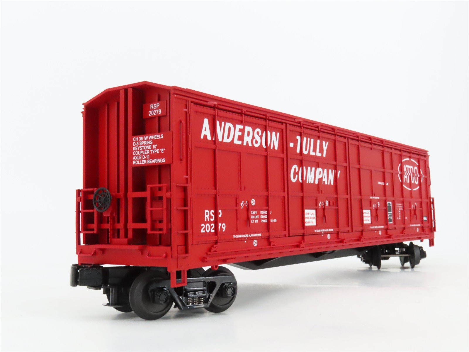 O Gauge 3-Rail MTH 20-93157 RSP Anderson-Tully 55' Thrall All-Door Box Car 20279