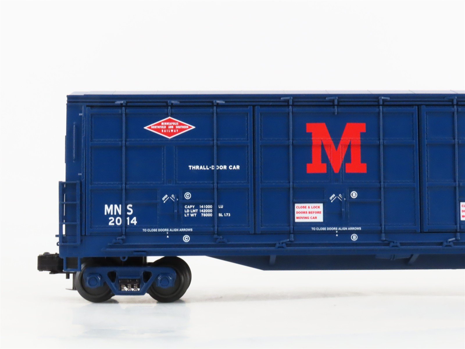 O Gauge 3-Rail MTH 20-93117 MNS 55' Thrall All-Door Box Car #2014