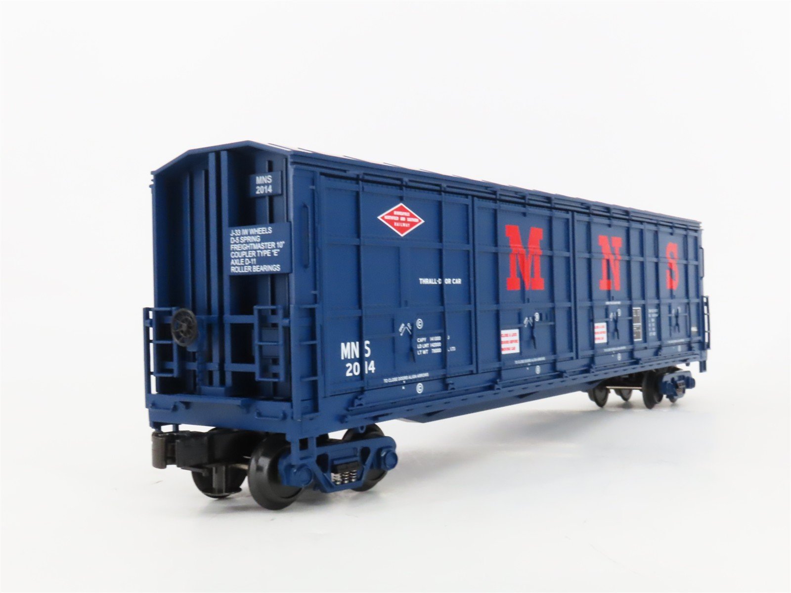 O Gauge 3-Rail MTH 20-93117 MNS 55' Thrall All-Door Box Car #2014
