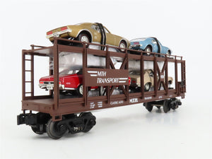 O27 3-Rail MTH RailKing 30-7638 Auto Carrier 6770 w/Ertl '67 Firebird & '70 Nova