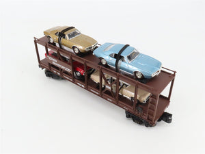 O27 3-Rail MTH RailKing 30-7638 Auto Carrier 6770 w/Ertl '67 Firebird & '70 Nova
