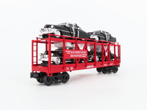 O27 3-Rail MTH RailKing 30-7659 ATSF Auto Carrier #11070 w/ Ertl '52 Cadillacs