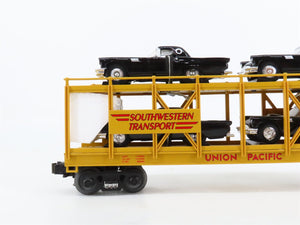 O27 Gauge 3-Rail MTH RailKing 30-7674 UP Auto Carrier #11071 w/ Ertl T-Birds