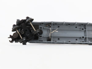 O27 Gauge 3-Rail MTH RailKing 30-7647 Flat Car #1950 w/ Ertl '50 Panel Vans