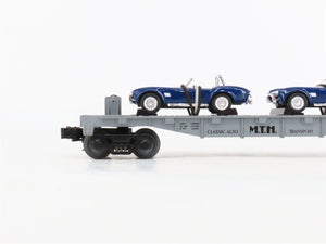 O27 Gauge 3-Rail MTH RailKing 30-7660 Flat Car #1965 w/ Ertl '65 Shelby Cobras