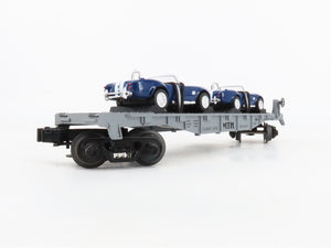 O27 Gauge 3-Rail MTH RailKing 30-7660 Flat Car #1965 w/ Ertl '65 Shelby Cobras