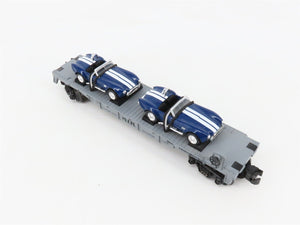 O27 Gauge 3-Rail MTH RailKing 30-7660 Flat Car #1965 w/ Ertl '65 Shelby Cobras