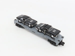 O27 Gauge 3-Rail MTH RailKing 30-7661 Flat Car #1970 w/ Ertl '70 Chevy Novas