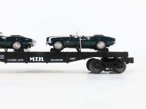 O27 Gauge 3-Rail MTH RailKing 30-7670 Flat Car #1967 w/ Ertl '67 Camaros