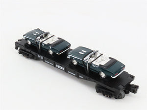 O27 Gauge 3-Rail MTH RailKing 30-7670 Flat Car #1967 w/ Ertl '67 Camaros