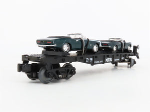O27 Gauge 3-Rail MTH RailKing 30-7670 Flat Car #1967 w/ Ertl '67 Camaros