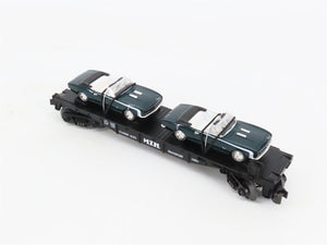 O27 Gauge 3-Rail MTH RailKing 30-7670 Flat Car #1967 w/ Ertl '67 Camaros
