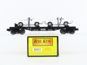 O27 Gauge 3-Rail MTH RailKing 30-7680 Flat Car #1970 w/ Ertl '70 Chevelles