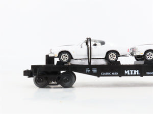 O27 Gauge 3-Rail MTH RailKing 30-7680 Flat Car #1970 w/ Ertl '70 Chevelles