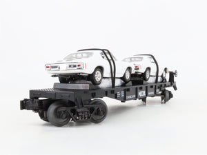 O27 Gauge 3-Rail MTH RailKing 30-7680 Flat Car #1970 w/ Ertl '70 Chevelles