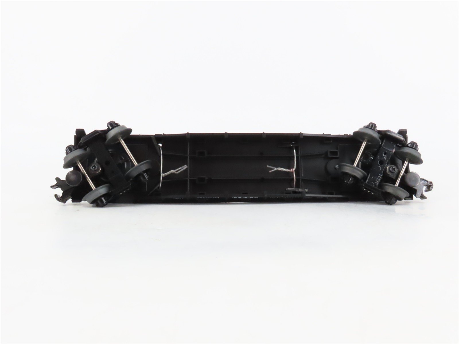 O27 Gauge 3-Rail MTH RailKing 30-7671 Flat Car #1930 w/ Ertl '30 Panel Vans