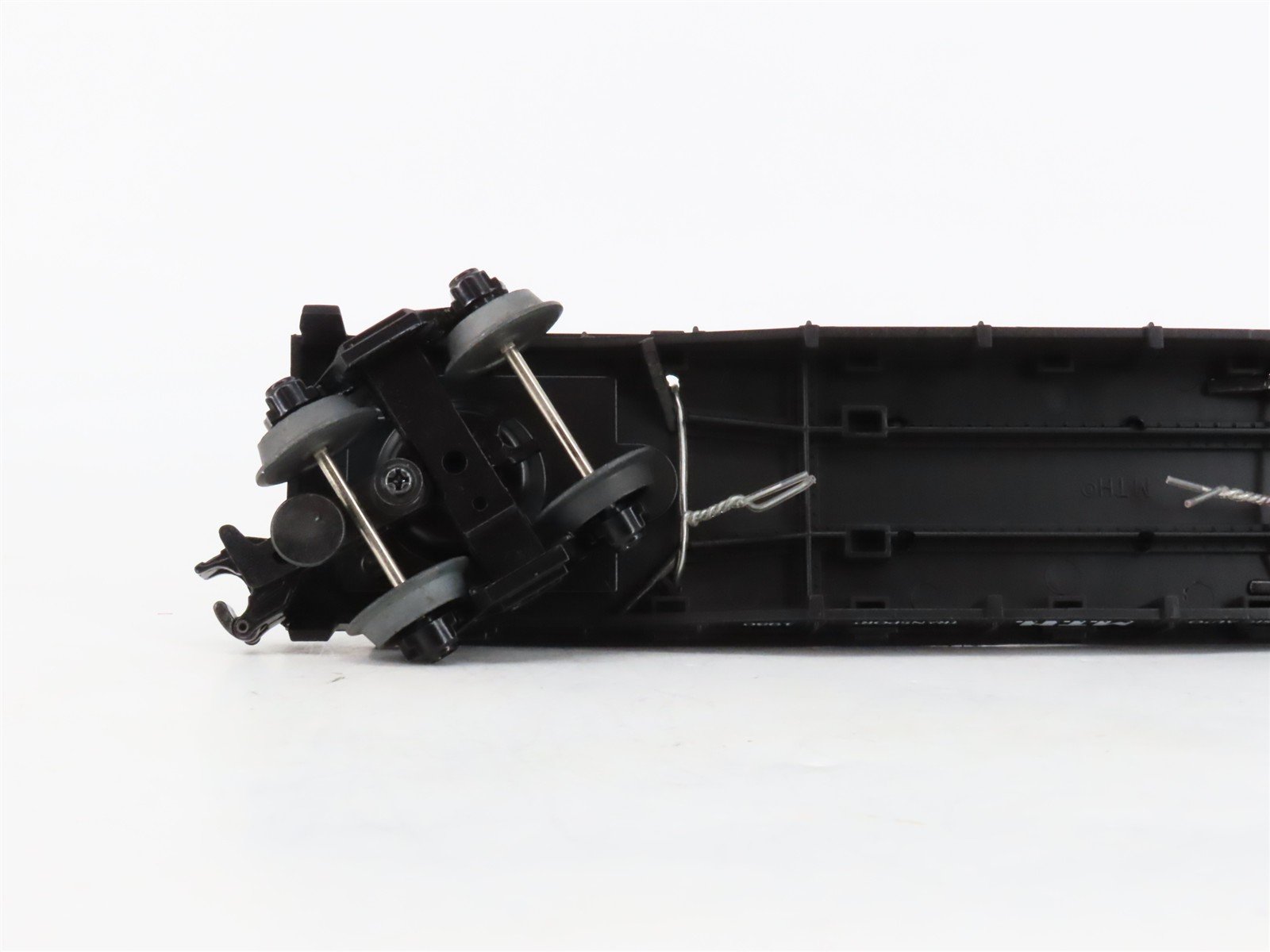 O27 Gauge 3-Rail MTH RailKing 30-7671 Flat Car #1930 w/ Ertl '30 Panel Vans