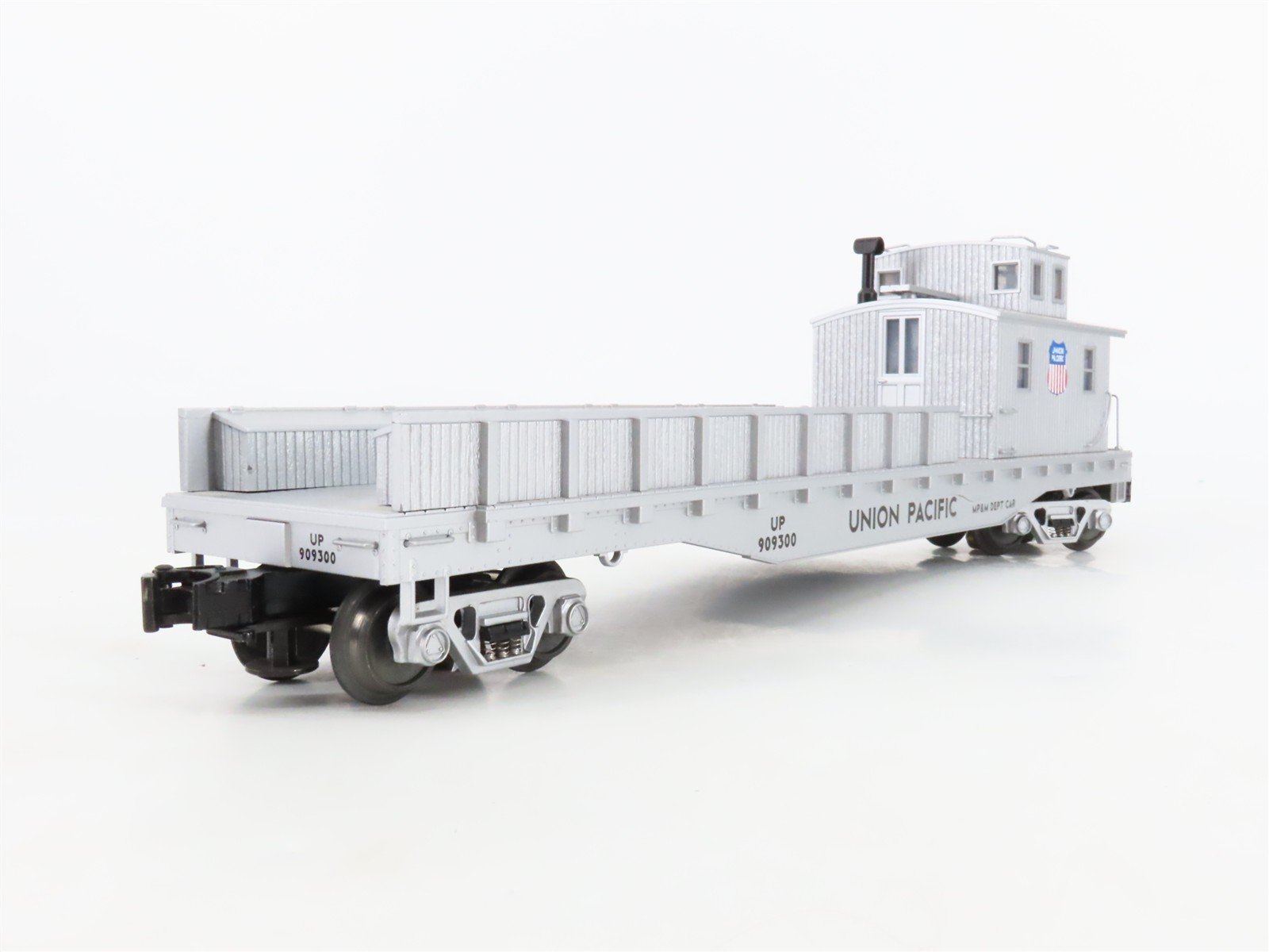 O Gauge 3-Rail MTH 20-98288 UP Union Pacific Crane Boom Tender Car #909300