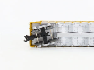 O Gauge 3-Rail MTH 20-98323 UP 3-Bay Rapid Discharge Hopper #27653 w/ Rock Load
