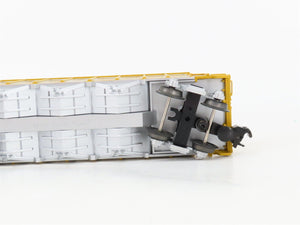 O Gauge 3-Rail MTH 20-98323 UP 3-Bay Rapid Discharge Hopper #27653 w/ Rock Load