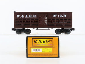 O27 Gauge 3-Rail MTH RailKing 30-7114 W&ARR 19th Century Stock Car #1270