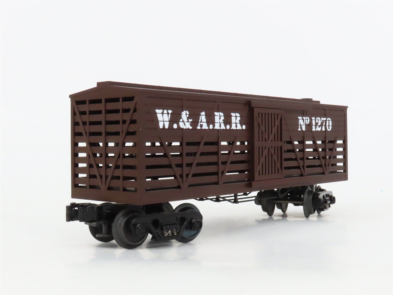 O27 Gauge 3-Rail MTH RailKing 30-7114 W&ARR 19th Century Stock Car #1270