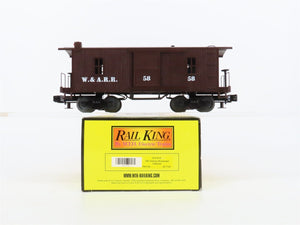 O27 Gauge 3-Rail MTH RailKing 30-7724 W&ARR 19th Century Wood Caboose #58