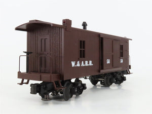O27 Gauge 3-Rail MTH RailKing 30-7724 W&ARR 19th Century Wood Caboose #58