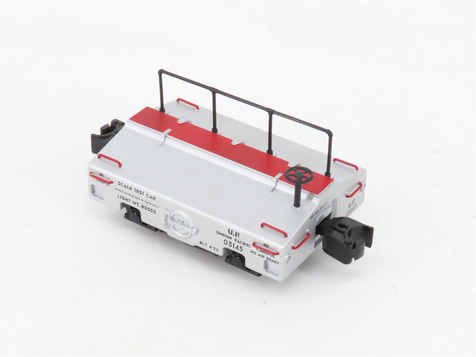 O Gauge 3-Rail MTH Die-Cast 20-98215 UP Union Pacific Scale Test Car #03145