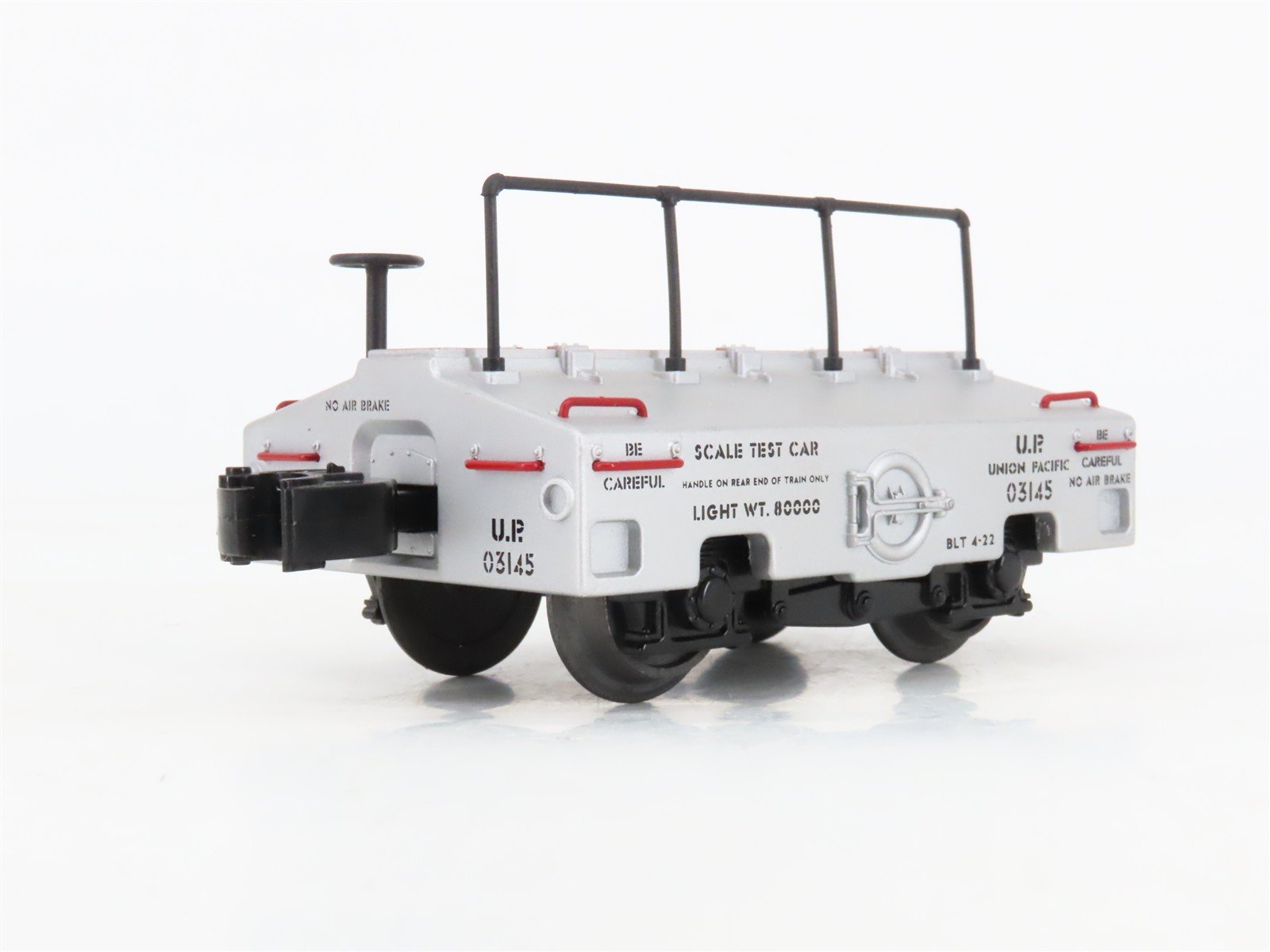 O Gauge 3-Rail MTH Die-Cast 20-98215 UP Union Pacific Scale Test Car #03145