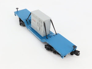O27 3-Rail MTH RailKing 30-7012E EMDX Depressed Center Flat Car #106 w/ Load