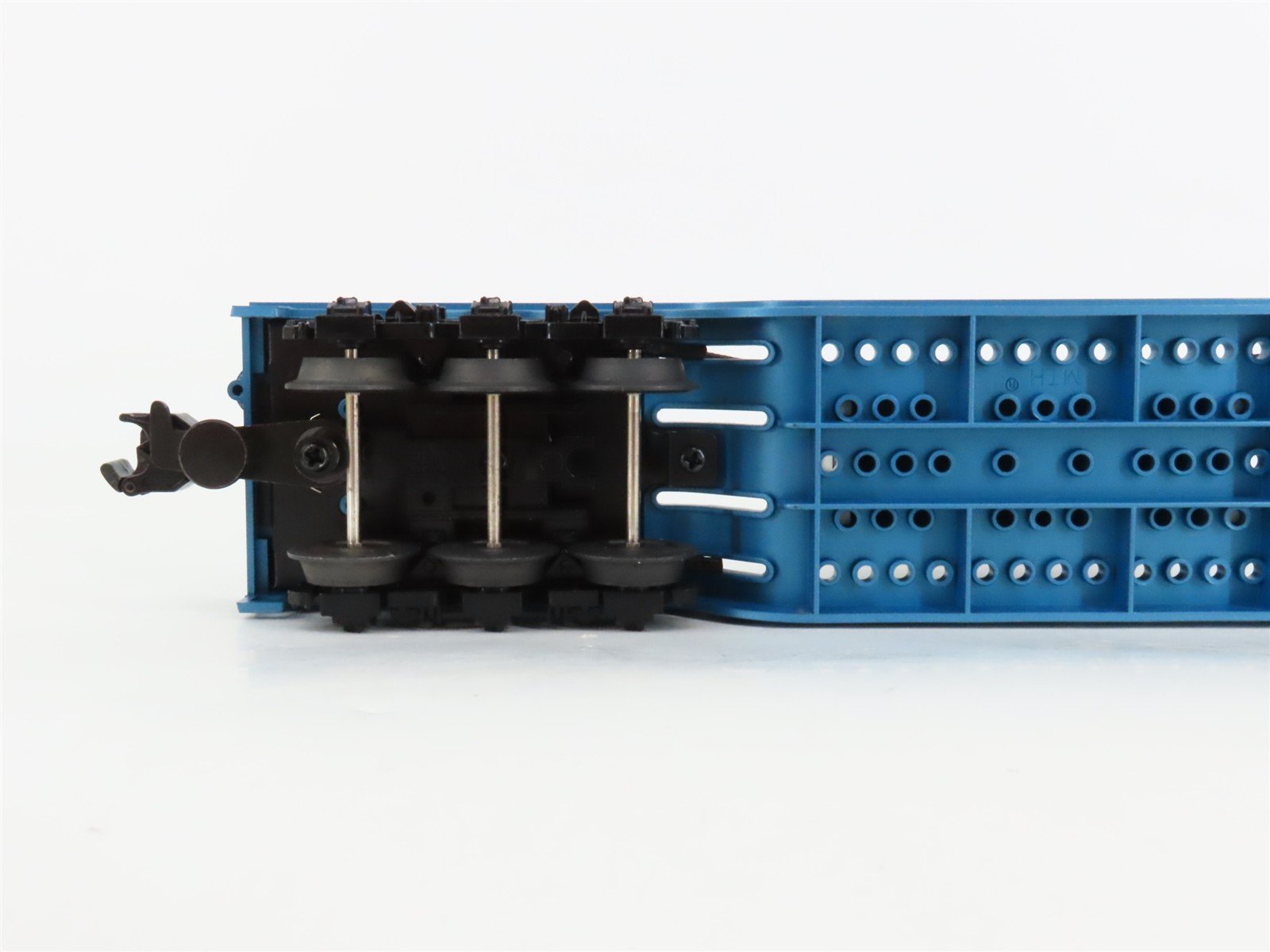 O27 3-Rail MTH RailKing 30-7012E EMDX Depressed Center Flat Car #106 w/ Load
