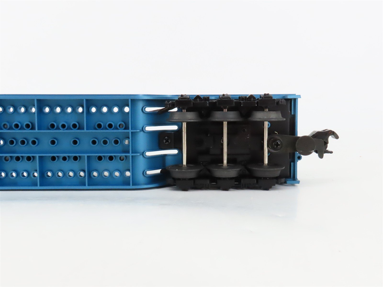 O27 3-Rail MTH RailKing 30-7012E EMDX Depressed Center Flat Car #106 w/ Load