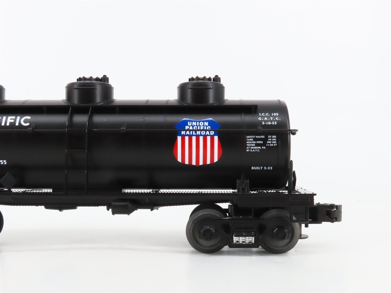 O27 Gauge 3-Rail MTH RailKing 30-7318 UP Union Pacific 3-Dome Tank Car #69713
